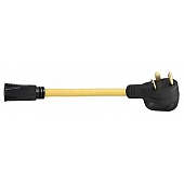 Marinco Weekender Dogbone Adapter 15 Amp Female x 30 Amp Male 12 inch - 3015RVDA-B