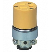 Cooper Wire Straight Blade Connector 15 Amp Female End - 2887-BOX