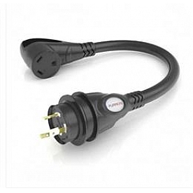 Furrion Locking Pigtail Adapter 30 Amp with LED - FP3130R-SB 