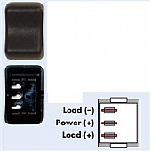 Valterra Multi Purpose Switch Black Rocker - 2C53