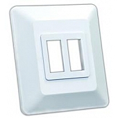 JR Products Multi Purpose Switch Faceplate White - 13615