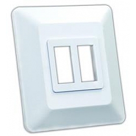 JR Products Multi Purpose Switch Faceplate White - 13615