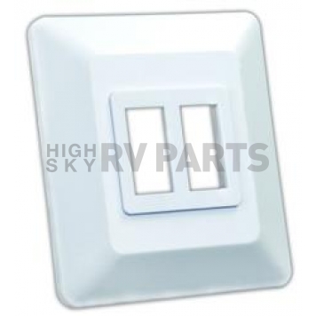 JR Products Multi Purpose Switch Faceplate White - 13615
