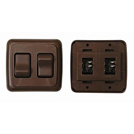 Valterra Multi Purpose Switch Brown Rocker - A3218