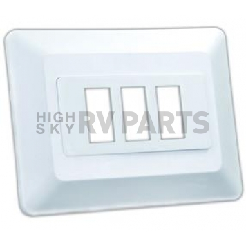 JR Products Multi Purpose Switch Faceplate White - 13625