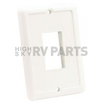 JR Products Multi Purpose Switch Faceplate Polar White - 14035