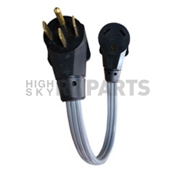 AP Products Power Cord Adapter 50 Amp Plug x 30 Amp Receptacle 18 inch - 16-00571