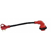 Valterra Power Cord Adapter 30 Amp 90 Degree Female Connector 12 inch - A10-3030D90VP
