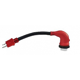 Valterra 90 Degree Power Cord Adapter 15 Amp Male x 50 Amp Female 12 inch - A10-1550D90VP