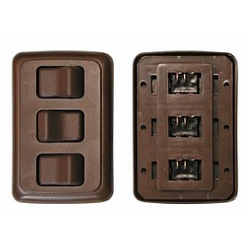 Valterra Multi Purpose Switch Brown Rocker - A3318