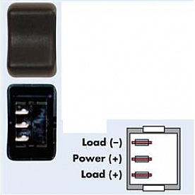 Valterra Multi Purpose Switch Brown Rocker - 2F18