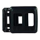 JR Products Multi Purpose Switch Faceplate Black - 12315