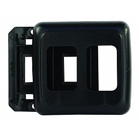 JR Products Multi Purpose Switch Faceplate Black - 12315