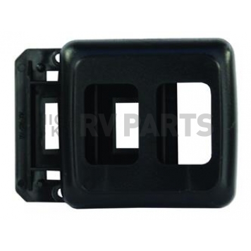 JR Products Multi Purpose Switch Faceplate Black - 12315