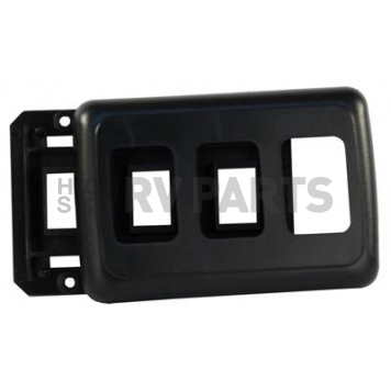 JR Products Multi Purpose Switch Faceplate Black - 12325
