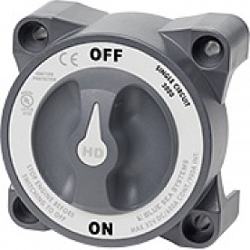 Blue Sea Single Circuit ON-OFF Battery Disconnect Switch - 600 Amp - 3000-BSS