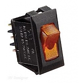 RV Designer Multi Purpose Switch Black - S249