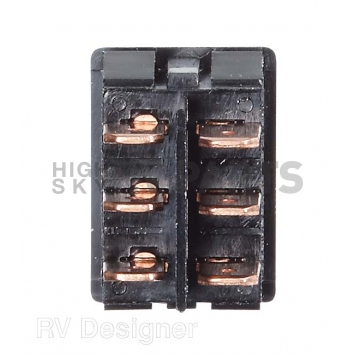 RV Designer Multi Purpose Switch - Single Black - S461-1