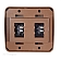 RV Designer Multi Purpose Switch - Double Brown - S633