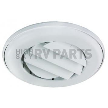 JR Products Heating/ Cooling Register - Round Polar White - ACG25DPW-A