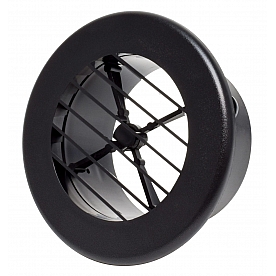 Valterra Heating/ Cooling Register - Round Black - A10-3348VP