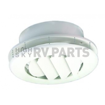 JR Products Heating/ Cooling Register - Round Polar White - ACG150DPW-A