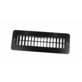 JR Products Heating/ Cooling Register - Rectangular Black - 02-29195