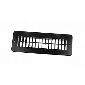 JR Products Heating/ Cooling Register - Rectangular Black - 02-29195