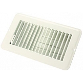 JR Products Heating/ Cooling Register - Rectangular White - 02-28965