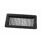 JR Products Heating/ Cooling Register - Rectangular Black - 02-29185