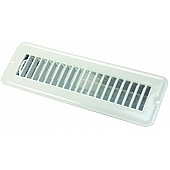 JR Products Heating/ Cooling Register - Rectangular White - 02-28905
