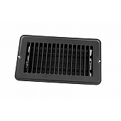 JR Products Heating/ Cooling Register - Rectangular Black - 02-29155