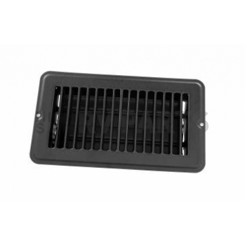 JR Products Heating/ Cooling Register - Rectangular Black - 02-29155