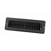 JR Products Heating/ Cooling Register - Rectangular Black - 02-29135