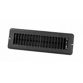 JR Products Heating/ Cooling Register - Rectangular Black - 02-29135