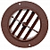 Valterra Heating/ Cooling Register - Round Brown - A10-3337VP