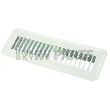 JR Products Heating/ Cooling Register - Rectangular White - 02-28925
