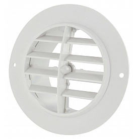 Valterra Heating/ Cooling Register - Round White - A10-3335VP