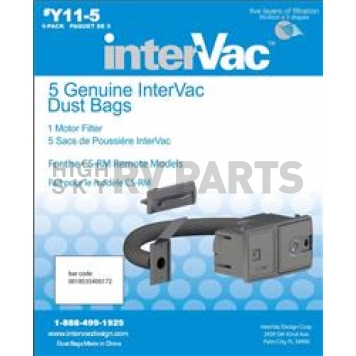 InterVac Design Vacuum Cleaner Bag Set Of 5 - Y11-5