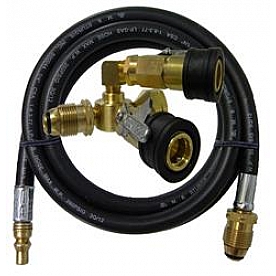 MB Sturgis Propane Adapter Fitting with Tank Connector and 6' Hose - 103538-MBS