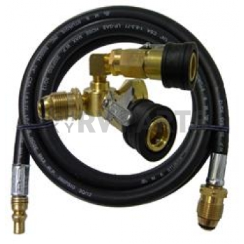 MB Sturgis Propane Adapter Fitting with Tank Connector and 6' Hose - 103538-MBS