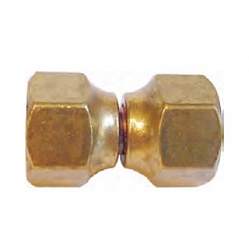 Marshall Excelsior Propane Adapter - Brass Female Inverted Flare  Female Inverted Flare - ME-US4-8