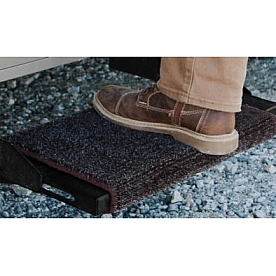 Camco Entry Step Rug - 17-1/2 Inch x 18 Inch Black - 42915