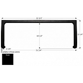Icon Entry Step Trim - 31-3/4 Inch x 12-1/4 Inch Black - 01242
