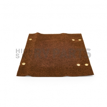 Camco Entry Step Rug - 17-1/2 Inch x 18 Inch Brown - 42906-2