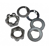 AP Products 1 inch D-Flat & Tang Washers, 6 Slot Nut - 2 Per Carton - 014-119335