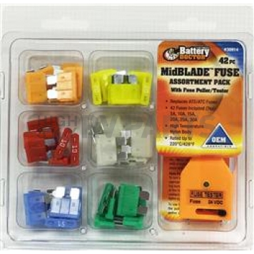WirthCo Fuse Blade Fuse Assortment - Case of 42