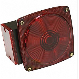 Bargman Trailer Light - Incandescent Square Red  - 7382511