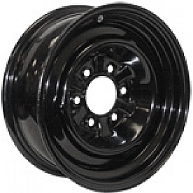 Americana Steel Trailer Wheel - 15 Inch with 5x4.50 Bolt Pattern Black - 20504