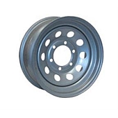 Americana Steel Trailer Wheel - 16 Inch with 8x6.50 Bolt Pattern Silver - 20760
